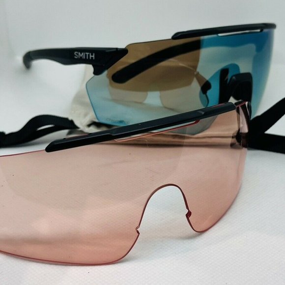 Smith Ruckus Matte Black Sunglasses w/ CP Opal Mirror + CP Rose Lens Smith Ruckus Matte Black Sunglasses w/ CP Opal Mirror + CP Rose Lens